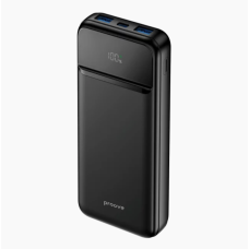 Proove Illuminator 2 Power Bank 10000mAh 22.5W ar LED Displeju un PD Ātro Uzlādi – Melns